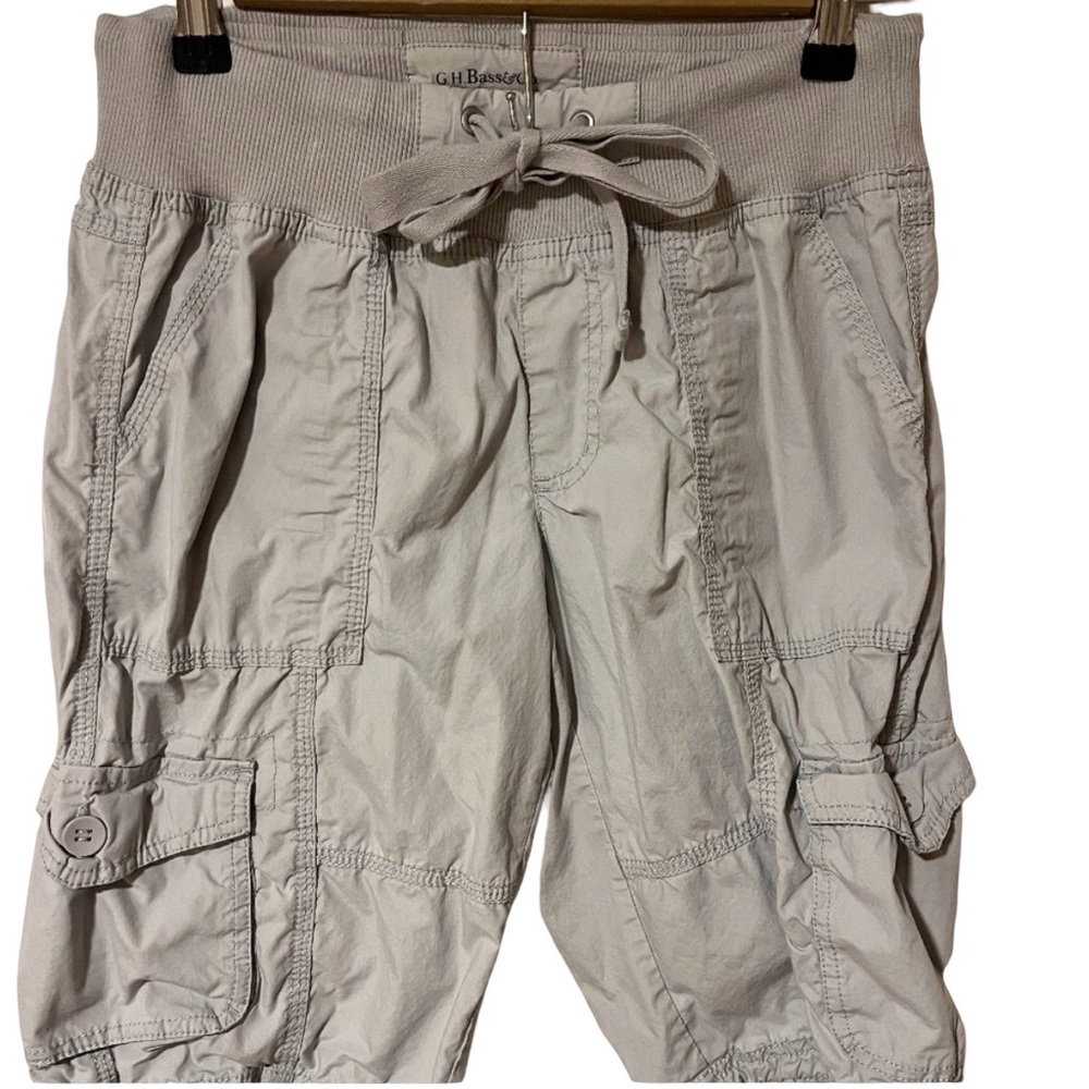 GH Bass light gray above knee cargo short XS